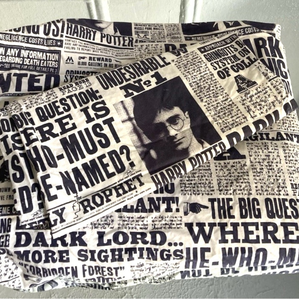 PB Teen Harry Potter twin duvet cover and pillow sham Bedding
